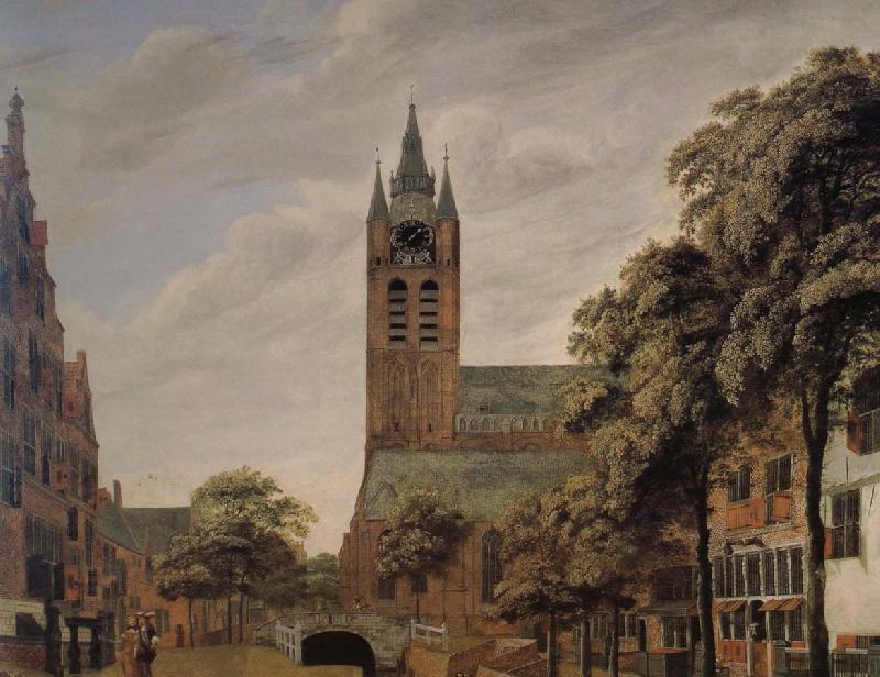 Jan van der Heyden Scenic old church oil painting picture